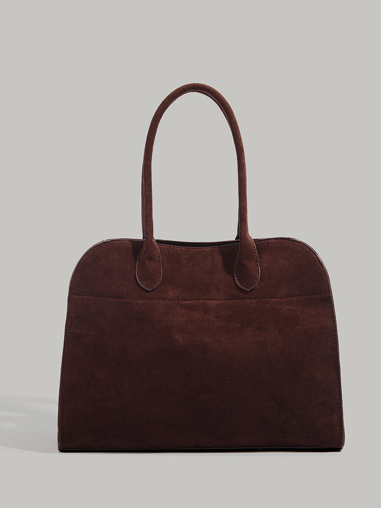 High‑Grade Suede Retro Commuter Shoulder Bag