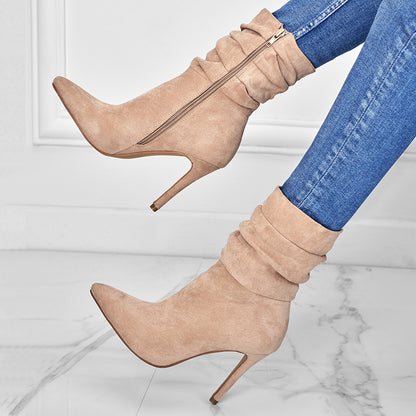 Sleek Pointed Stiletto Ankle Boots