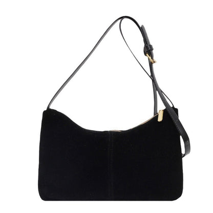 Retro Suede Under‑Arm Shoulder Bag