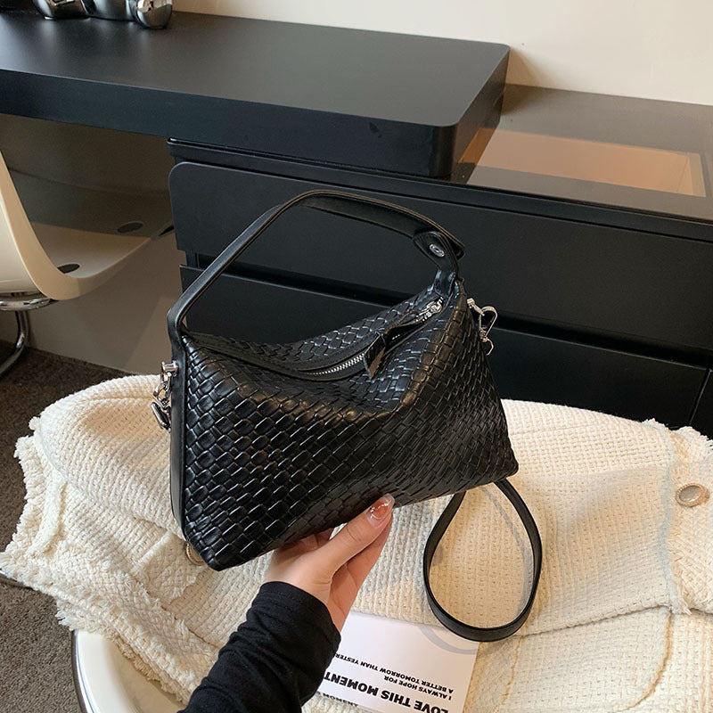 Large‑Capacity Solid‑Color Messenger Bag