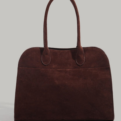 High‑Grade Suede Retro Commuter Shoulder Bag