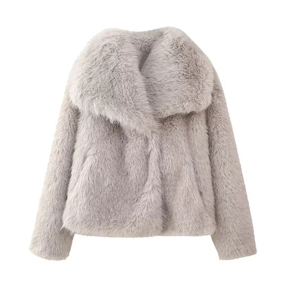 Faux-Mink Winter Coat