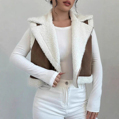 Luxe Lamb‑Wool Fur Vest