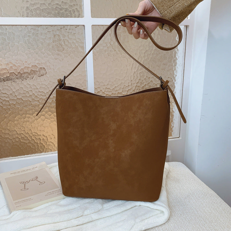 Retro Matte Bucket Bag