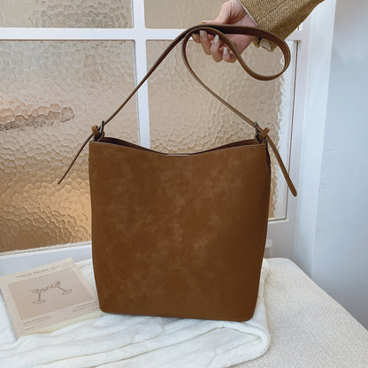 Retro Matte Bucket Bag