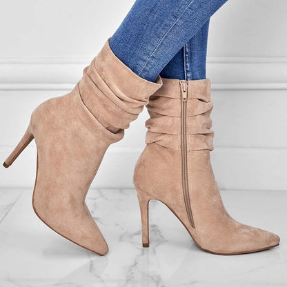 Sleek Pointed Stiletto Ankle Boots
