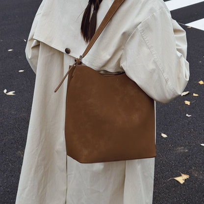 Retro Matte Bucket Bag