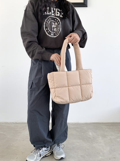 Plaid Large‑Capacity Shoulder Commuter Bag