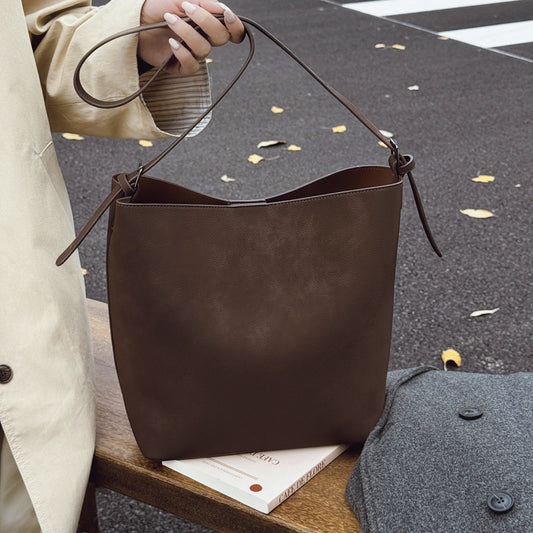 Retro Matte Bucket Bag